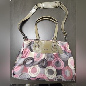 Coach Signature Snaphead Satin Satchel